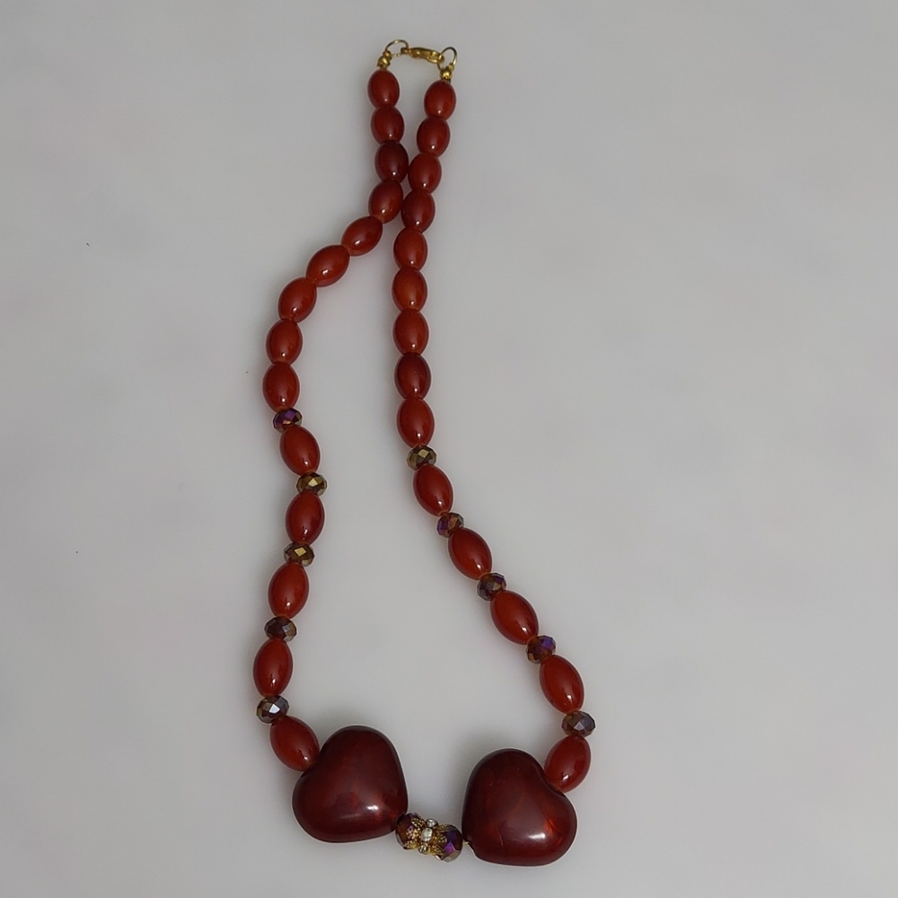 Handmade hearts necklace - Picture 4 of 10